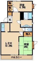 清水ハイムＤの物件間取画像